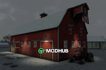 Old US Barn v1.0 for FS25 — 2