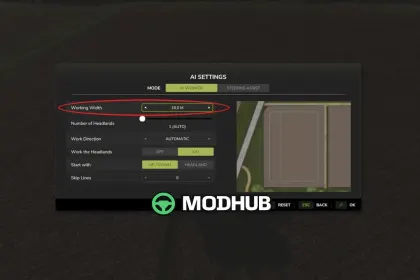 Робоча ширина для добрив Fertilizer WorkWidth v1.1 для FS25