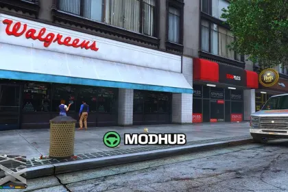Downtown Shops and Billboards Replacement for GTA 5 — 4