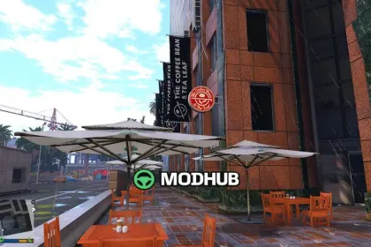 Downtown Shops and Billboards Replacement for GTA 5 — 6
