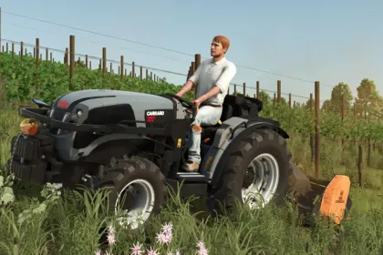 Маневрений Виноградний Трактор Carraro Compact VLB 75 для Тісних Рядів у FS25 — 3