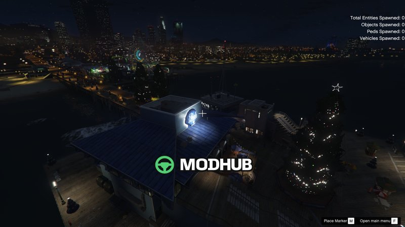 Новорічні декорації на Del Perro Pier [YMAP] для GTA 5