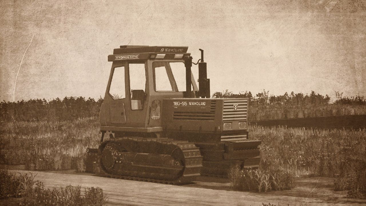 Legendärer Ketten-Traktor New Holland 180-55 — Leistung 180 PS für schwere Arbeiten