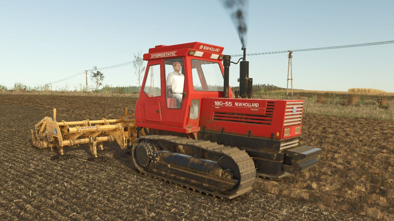 Legendärer Ketten-Traktor New Holland 180-55 — Leistung 180 PS für schwere Arbeiten