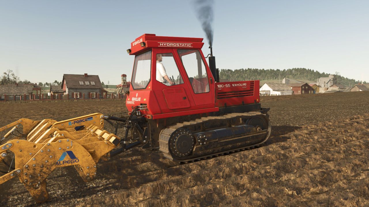 Legendärer Ketten-Traktor New Holland 180-55 — Leistung 180 PS für schwere Arbeiten