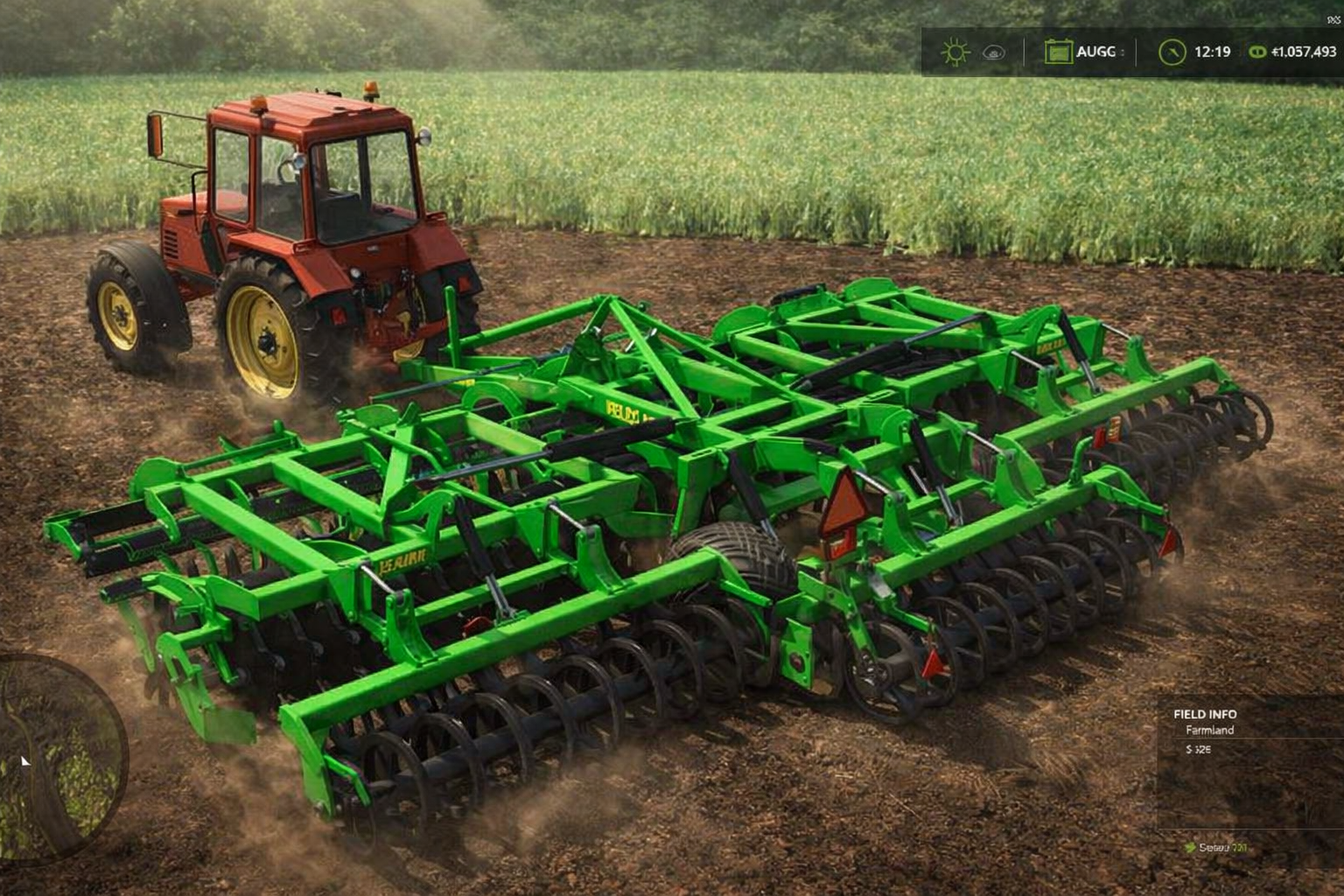 Мод на дискову борону Veles Agro Disc 8M для Фермер Симулятор 25