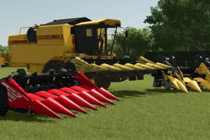 Efficient Multi-Brand 6 Row Corn Header (Capello / New Holland) for FS25