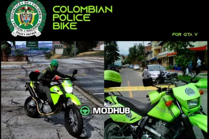 Мотоцикл Moto Policia Nacional Colombiana для GTA 5