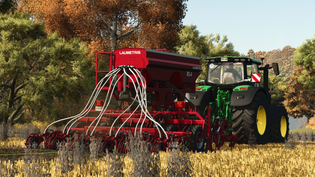 Efficient Stubble Seeder Laumetris RS4 4m for Farming Simulator 25