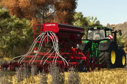 Efficient Stubble Seeder Laumetris RS4 4m for Farming Simulator 25 — 2