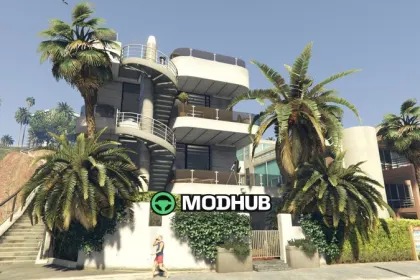 MLO Venice Beach House z ringiem bokserskim na dachu do GTA 5