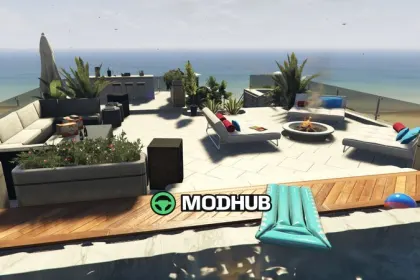MLO Venice Beach House з боксерським рингом на даху для GTA 5 — 6