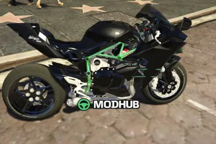 Мотоцикл Kawasaki Ninja H2 [Replace] для GTA 5