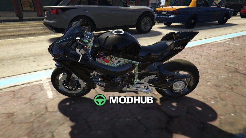 Мотоцикл Kawasaki Ninja H2 [Replace] для GTA 5
