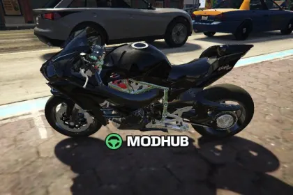Мотоцикл Kawasaki Ninja H2 [Replace] для GTA 5 — 2