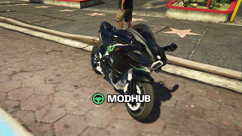 Мотоцикл Kawasaki Ninja H2 [Replace] для GTA 5