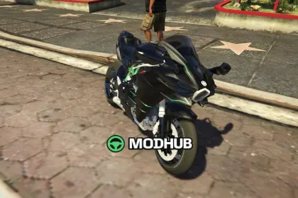 Мотоцикл Kawasaki Ninja H2 [Replace] для GTA 5 — 4
