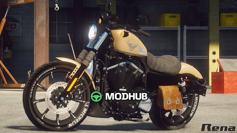 Мотоцикл Harley-Davidson XL883N Sportster Iron 883 2017 для GTA 5