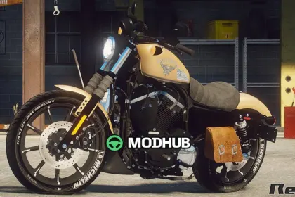Мотоцикл Harley-Davidson XL883N Sportster Iron 883 2017 для GTA 5 — 4
