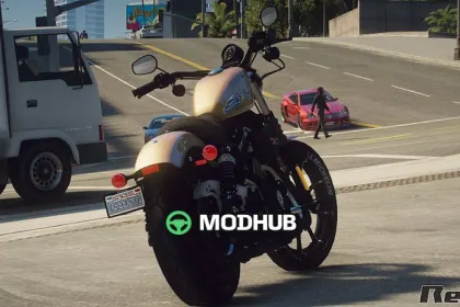 Мотоцикл Harley-Davidson XL883N Sportster Iron 883 2017 для GTA 5 — 5