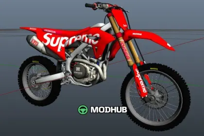 Supreme ліврея CRF 450 R 2021 для GTA 5