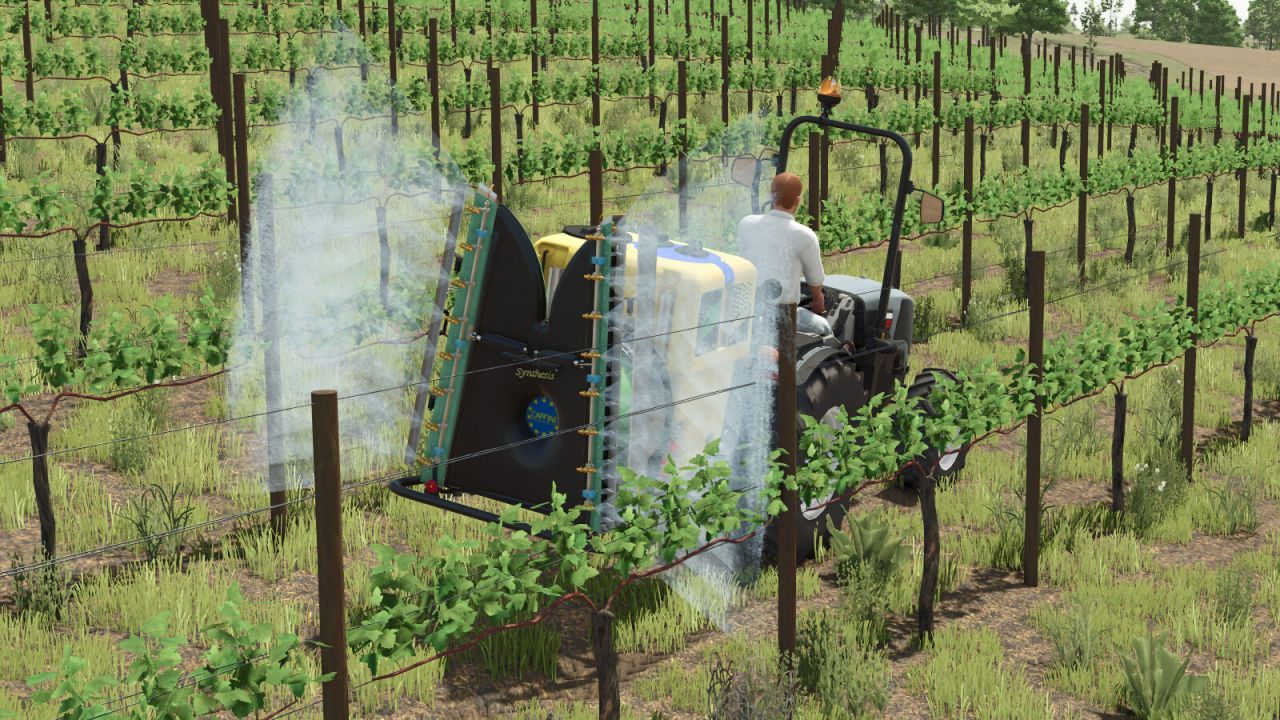Effektiver Caffini Synthesis Sprayer für Obstgärten und Weinberge in Farming Simulator 25