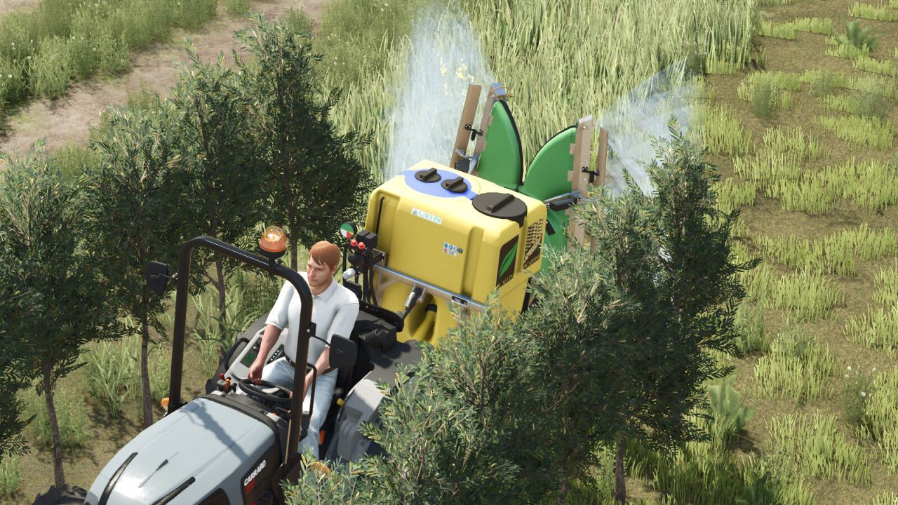 Effektiver Caffini Synthesis Sprayer für Obstgärten und Weinberge in Farming Simulator 25