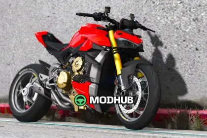 Мотоцикл 2021 Ducati V4S StreetFighter для GTA 5