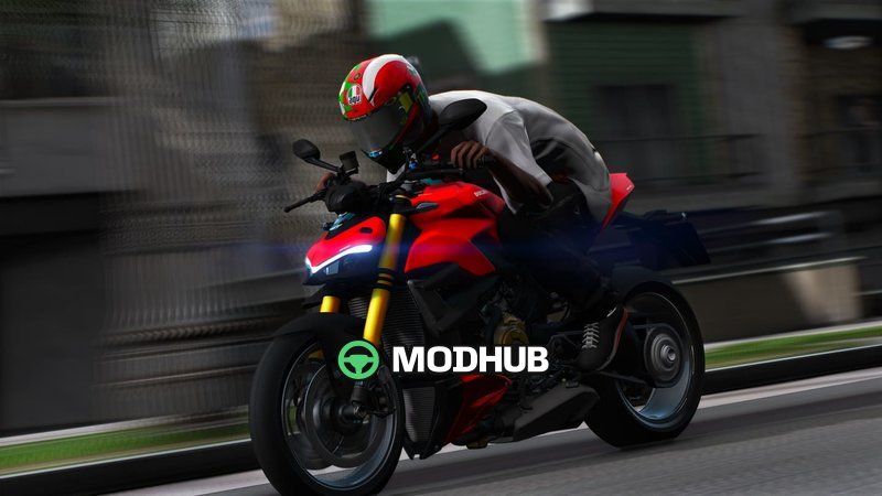 Мотоцикл 2021 Ducati V4S StreetFighter для GTA 5