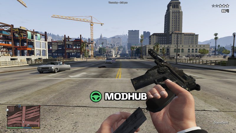 Пістолет Mauser C96 для GTA 5