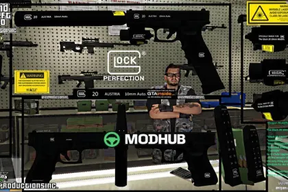 Пістолет Glock 20 10mm HD/HQ для GTA 5