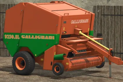 Efektywny Zbieracz Gallignani 9250 SL do Idealnych Okrągłych Bel w FS25