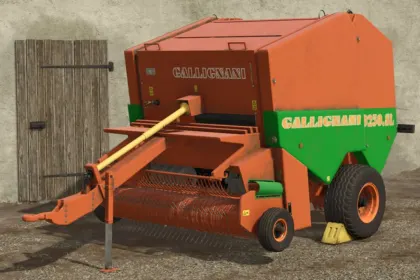 Efficient Gallignani 9250 SL Baler for Perfect Round Bales in FS25