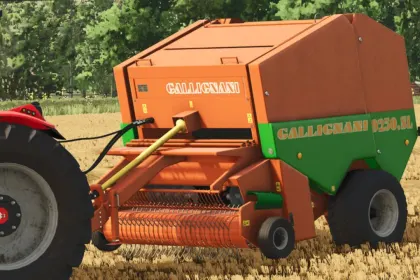 Ефективний Прес-підбирач Gallignani 9250 SL для Ідеальних Круглих Тюків у FS25 — 3