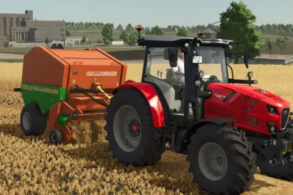 Ефективний Прес-підбирач Gallignani 9250 SL для Ідеальних Круглих Тюків у FS25 — 4