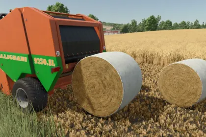 Ефективний Прес-підбирач Gallignani 9250 SL для Ідеальних Круглих Тюків у FS25 — 5