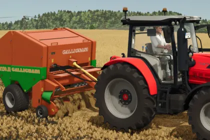 Ефективний Прес-підбирач Gallignani 9250 SL для Ідеальних Круглих Тюків у FS25 — 6