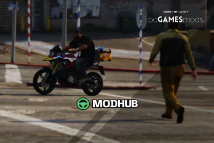 Пожежний волонтер Португалії для GTA 5: BMW G310 GS [Add-On | Reflective] v1.0