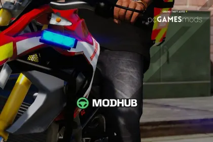 Пожежний волонтер Португалії для GTA 5: BMW G310 GS [Add-On | Reflective] v1.0 — 5