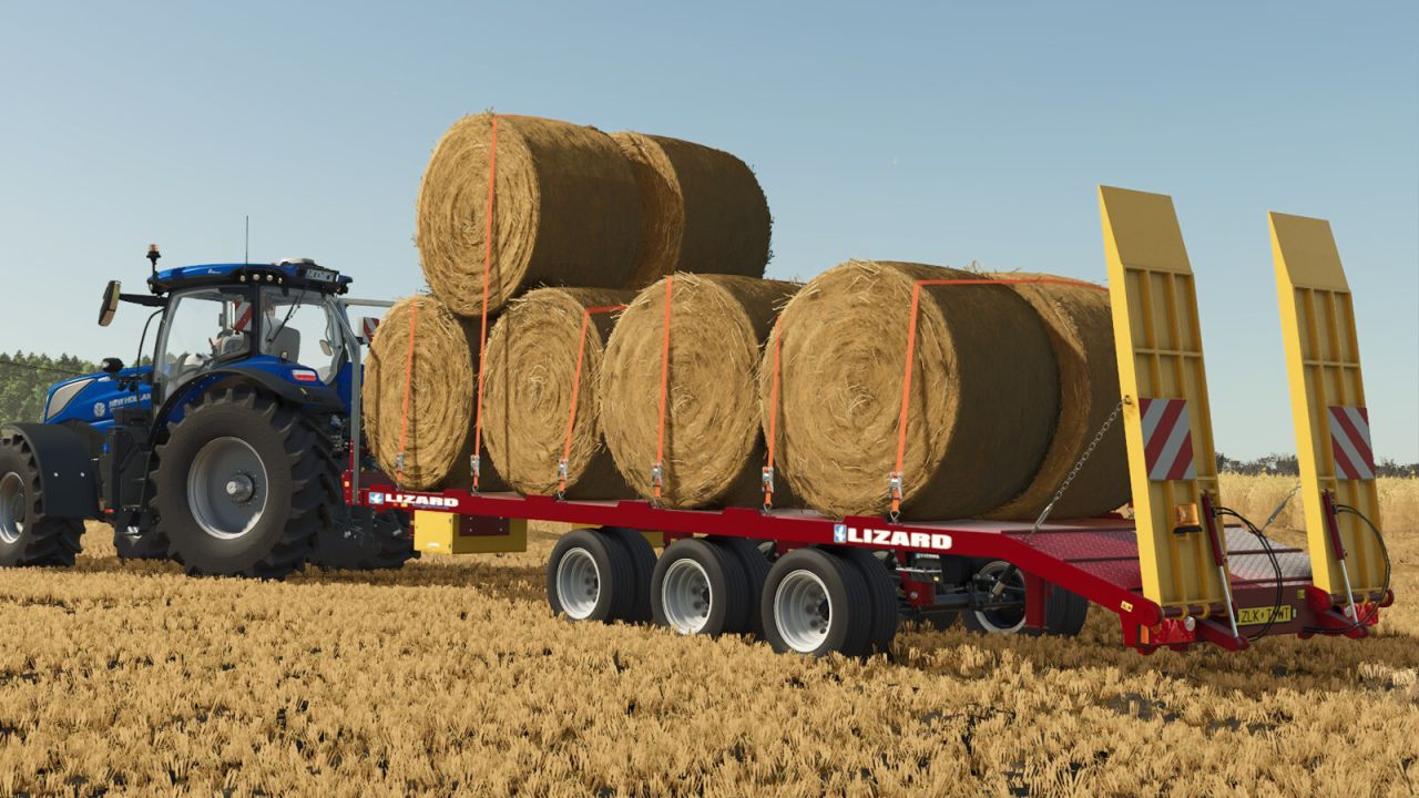 Ефективний Причіп FC260CR для Перевезення Гусеничних Тракторів і Тюків у Farming Simulator 25