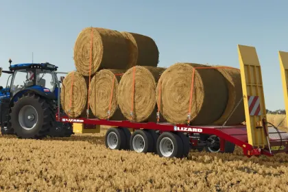 Ефективний Причіп FC260CR для Перевезення Гусеничних Тракторів і Тюків у Farming Simulator 25 — 2