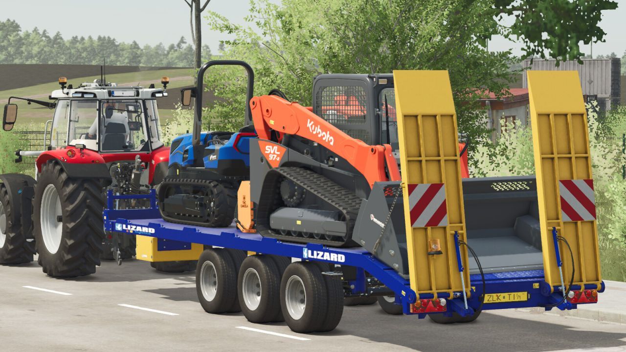 Ефективний Причіп FC260CR для Перевезення Гусеничних Тракторів і Тюків у Farming Simulator 25