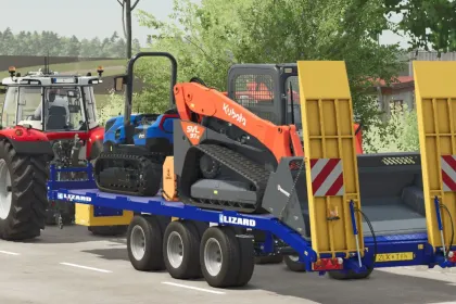 Ефективний Причіп FC260CR для Перевезення Гусеничних Тракторів і Тюків у Farming Simulator 25 — 4