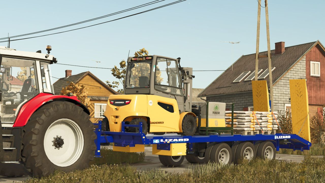 Ефективний Причіп FC260CR для Перевезення Гусеничних Тракторів і Тюків у Farming Simulator 25