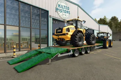 Nowa Niska Przyczepa Bailey Low Loader — Idealna do Transportu Sprzętu w FS25 — 2