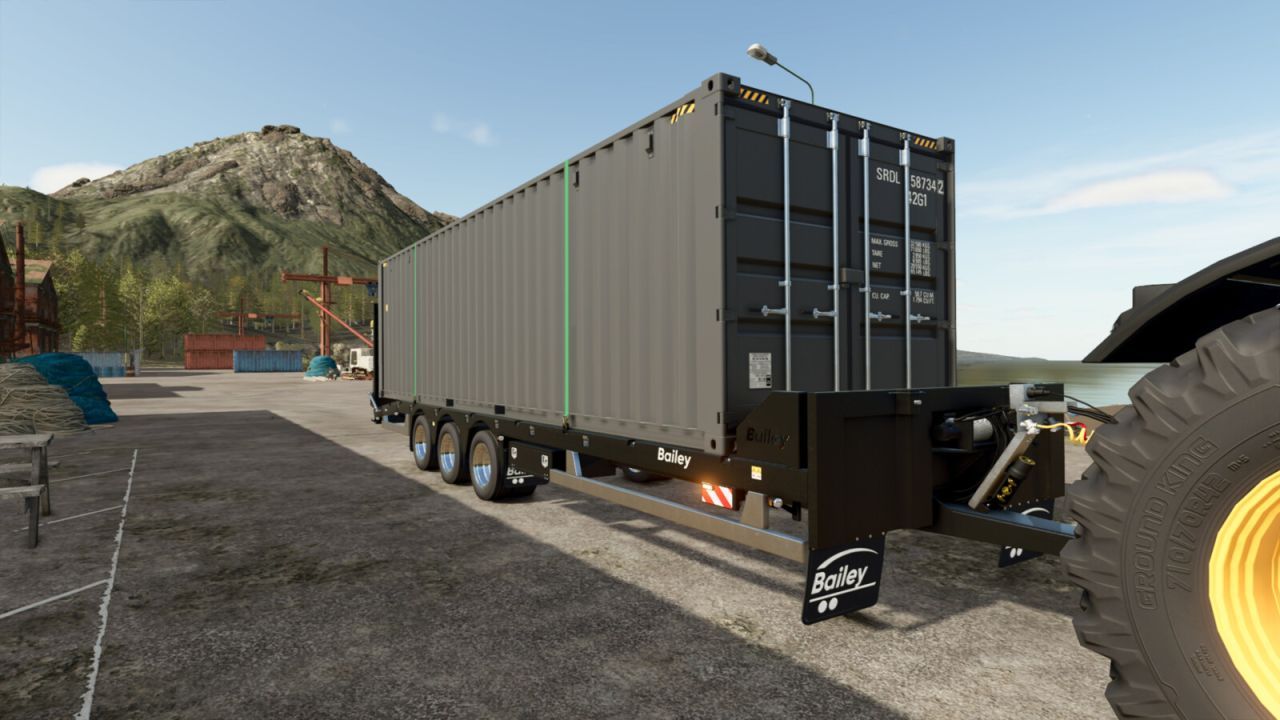 Nowa Niska Przyczepa Bailey Low Loader — Idealna do Transportu Sprzętu w FS25