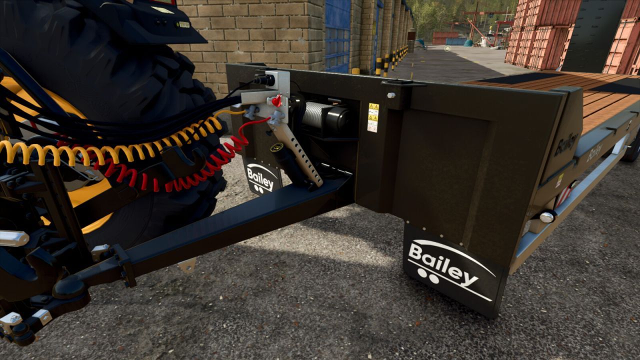 Nowa Niska Przyczepa Bailey Low Loader — Idealna do Transportu Sprzętu w FS25