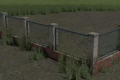 Бетонний паркан Concrete Fence для Farming Simulator 25 — 3