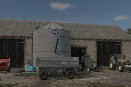 Польська будівля корівника з гаражем для Farming Simulator 25 — 4