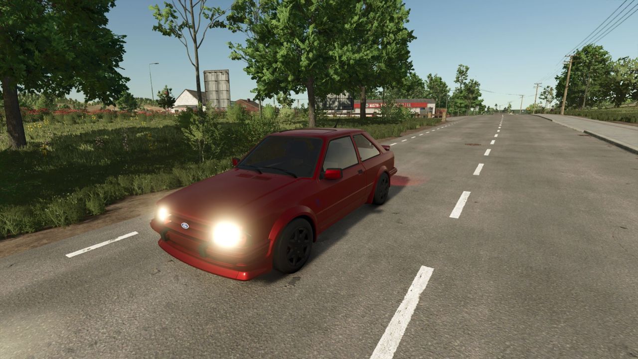 Автомобіль Ford Escort RS Turbo 1986 для Farming Simulator 25